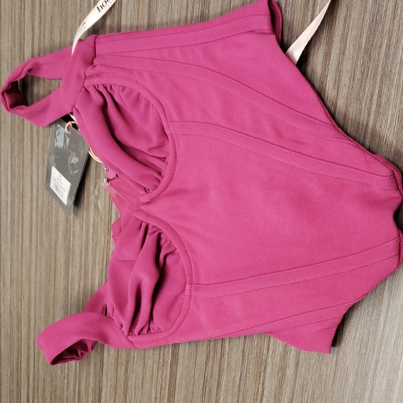 House of CB Dana Hot Pink Boned Corset Top - Picture 10 of 11